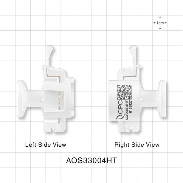 AseptiQuik S Connector, Genderless, Sanitary Flange, High Temperature - 0.5 inch/0.75 inch Mini; 0.25 inch bore - AQS33004HT