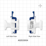 AseptiQuik S Connector, Genderless, Sanitary Flange - 0.5 inch/0.75 inch Mini; 0.25 inch bore - AQS33004