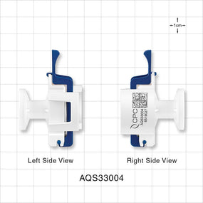AseptiQuik S Connector, Genderless, Sanitary Flange - 0.5 inch/0.75 inch Mini; 0.25 inch bore - AQS33004