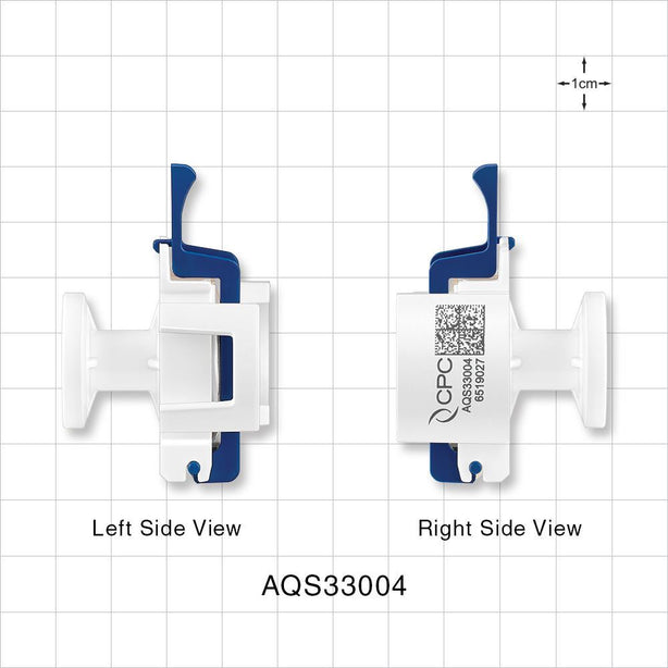 AseptiQuik S Connector, Genderless, Sanitary Flange - 0.5 inch/0.75 inch Mini; 0.25 inch bore - AQS33004