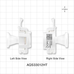 AseptiQuik S Connector, Genderless, Sanitary Flange, High Temperature - 0.5 inch/0.75 inch Mini - AQS33012HT