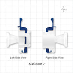 AseptiQuik S Connector, Genderless, Sanitary Flange - 0.5 inch/0.75 inch Mini - AQS33012