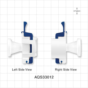 AseptiQuik S Connector, Genderless, Sanitary Flange - 0.5 inch/0.75 inch Mini - AQS33012