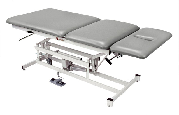 Armedica 3-Section Hi-Lo Three-Section Bariatric Treatment Table, Non-Elevating Center, One-Section Headrest, Four Total Lock Casters, 76" L x 34" W x 18" x 37" H, 500-lb. Weight Capacity - ARMAM334