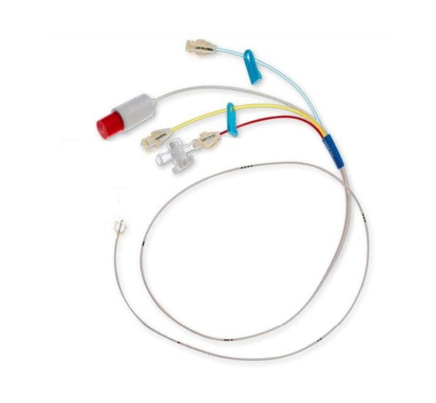 Teleflex Medical 4-Lumen Thermodilution Balloon Catheter with Higher Torque Control Catheter Body and 10 mm Inflated Balloon Diameter, 6 Fr x 110 cm - AI-07365-NHL - 1 Each