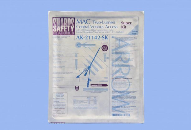 Teleflex Medical Teleflex Medical MAC 2 Lumen Central Venous Access Kits AK-21142-SK - 1.0 Each - MDL-ARWAK21142SKH