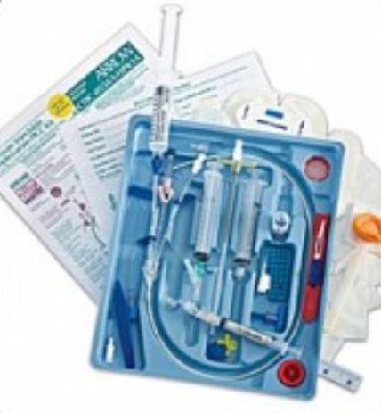 Teleflex Medical Arrowg+ard Blue MAC 2-Lumen Central Venous Access Introducer CVC Catheter Kit, 9 Fr x 11-1/2 cm - CDC-21242-1A - 5 Each