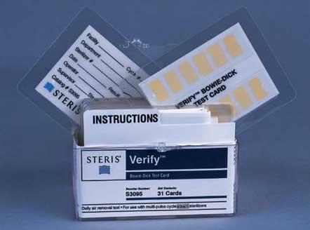 Steris Corp VERIFY Bowie-Dick Test Card Packs S3095 - 31.0 Each - MDL-ASOS3095