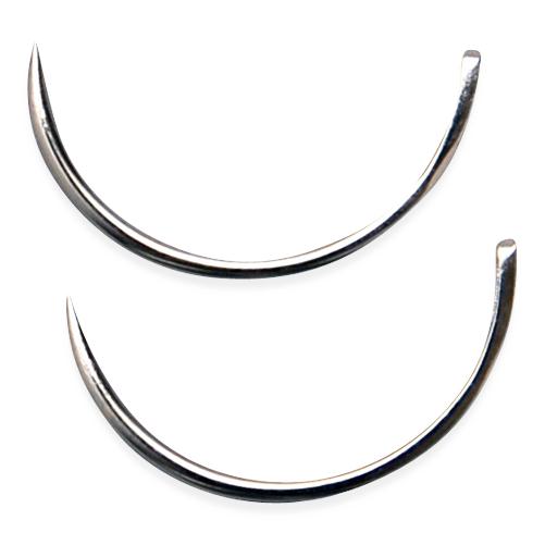 Aspen Surgical Richard-Allan Butlers Cervix Needle, 1/2 Circle Taper, Sterile, 0.037" x 0.987" - 211601 - 144 Each