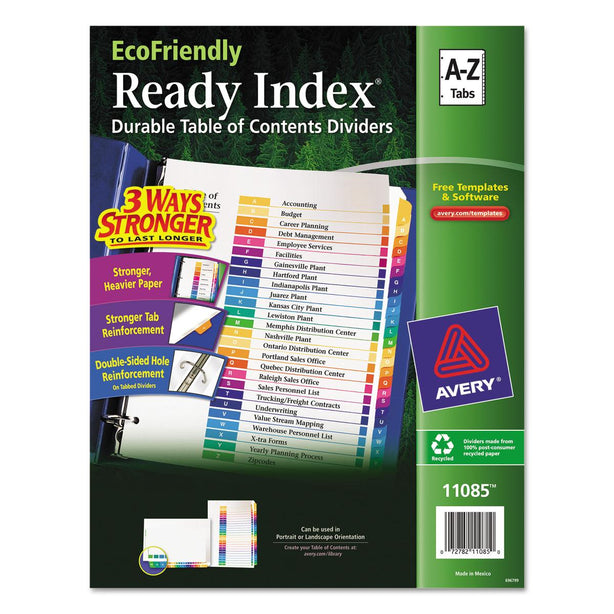 Avery-Dennison Avery-Dennison Table Of Contents Dividers 11085 - 1.0 Each