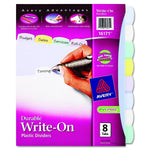 AVERY-DENNISON Write-On Index Dividers 16171 8 Each - MDL-AVE16171