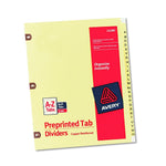AVERY-DENNISON Copper Preprinted Tab Dividers 24280 25 Each - MDL-AVE24280