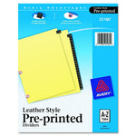 AVERY-DENNISON Copper Preprinted Tab Dividers 25180 25 Each - MDL-AVE25180