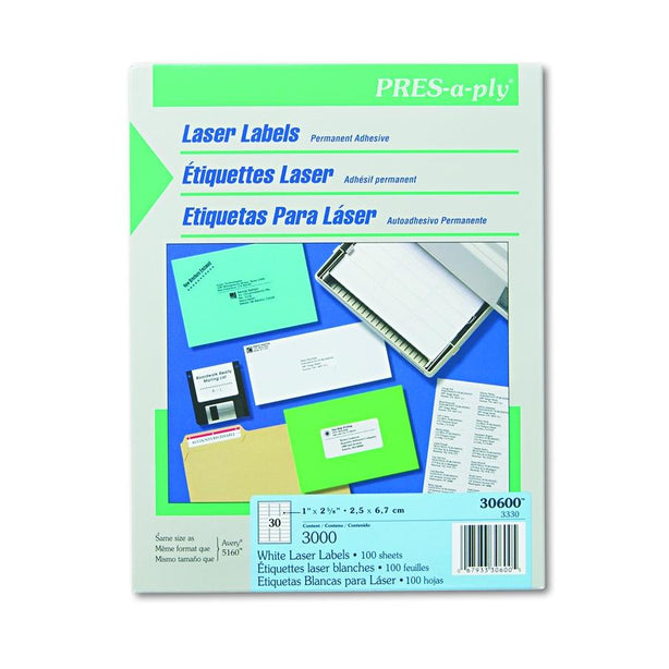 Avery-Dennison Pres-A-Ply Copier Labels by Avery 30600 - 3.0 Each