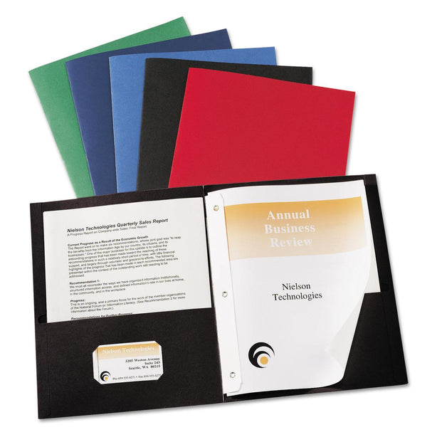 AVERY-DENNISON 2-Pocket Folders with Fasteners 47975 25 Each - MDL-AVE47975