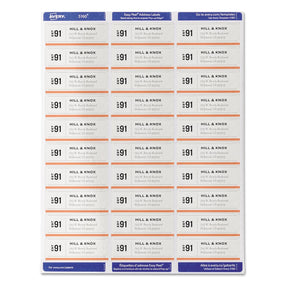 Avery-Dennison Easy-Peel White Address Labels 5160 - 100.0 Each