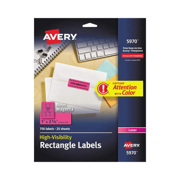 High-Visibility Labels - 5970 - 750 Each - MDL-AVE5970