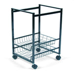 Advantus Shelf and Mobile File Cart with Sliding Baskets, Black, 12-7/8"W x 15"D x 21-1/8"H - 34075 - 1 Each