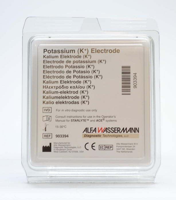 Alfa Wassermann Accessories for Chemistry Analyzers Potassium Electrode, Direct and Drop Ship Only - AWR903394