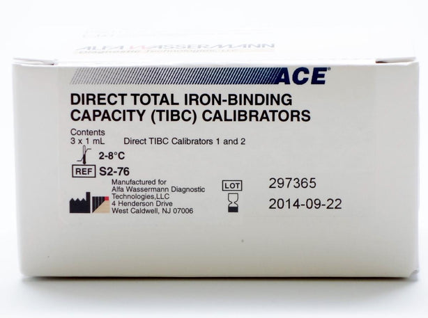 ALFA WASSERMANN Calibrators for Chemistry Analyzers S2-76 1 Kit - MDL-AWRS276