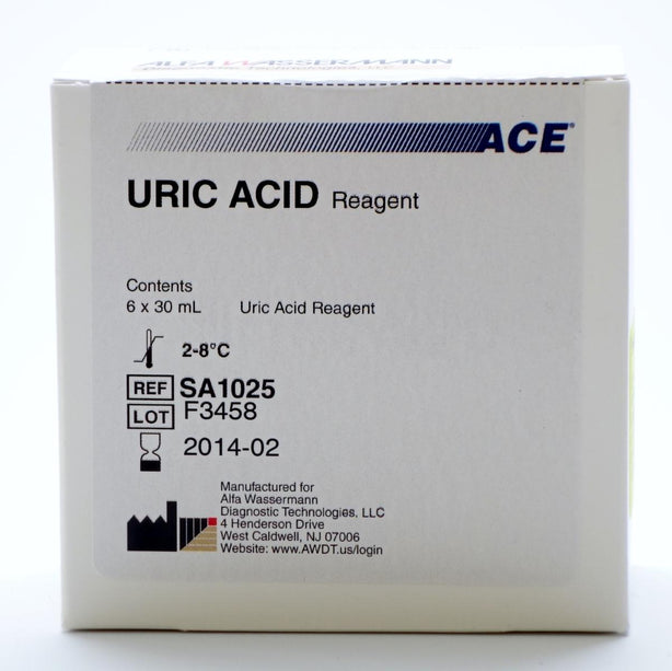 Alfa Wassermann ACE for Chemistry Systems Uric Acid Reagent Kit, 800 Tests / Kit - AWRSA1025