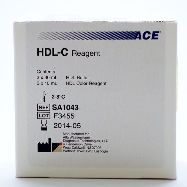 Alfa Wassermann ACE for Chemistry Systems HDL Cholesterol Reagent Kit, 300 Tests / Kit - AWRSA1043
