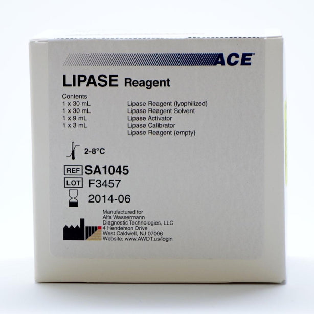 Alfa Wassermann ACE for Chemistry Systems Lipase Reagent Kit, 150 Tests / Kit - AWRSA1045
