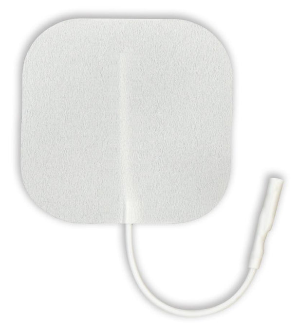 Axelgaard Pals Square Reusable Flexible Foam Electrodes with Stainless Steel Knit Fabric Design and Soft Foam Top, 2" x 2" (5 x 5 cm), 4 per PK - AXL975220