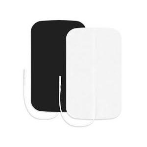 Axelgaard Pals Rectangle Reusable Flexible Foam Electrodes with Stainless Steel Knit Fabric Design and Soft Foam Top, 2" x 3.5" (5 x 9 cm), 4 per PK - AXL975240