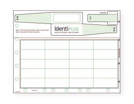 IDENTIPLUS Identiplus Laser Chart Labels for Wristbands LZ-201-09 1000 Each - MDL-AXNLZ20109