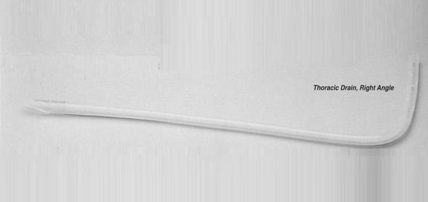Axiom Thoracic Catheter, Silicone, Right Angle - 111128 - 10 Each