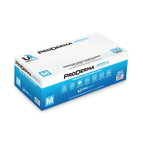 American Healthcare Products, Inc Uniseal Proderma Powder-Free Smooth Latex Exam Gloves - AZR107