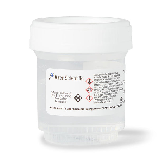 Azer Scientific Pre-Filled 10% Formalin Container B-PFNBF-60 - 1.0 Each