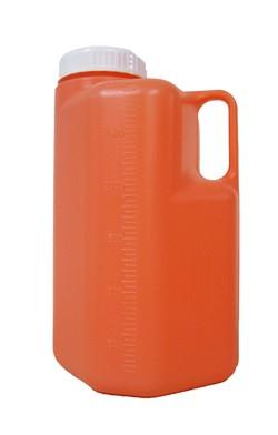 Azer Scientific 24 Hour 24-Hour Urine Collection Container, Vertical, HDPE, Graduated, 3 L, 40 per Case - ES3000 - 40 Each