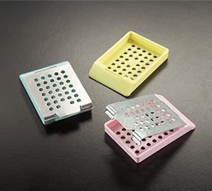 Azer Scientific Embedding Cassette for Use with Metal Lid (Sold Separately), Peach, 1500 per Case - ES6019-PH - 1500 Each