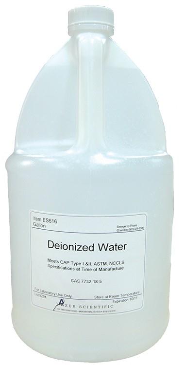 Azer Scientific Deionized Water, 1 Gallon, 4 per Case - ES616 - 4 Each