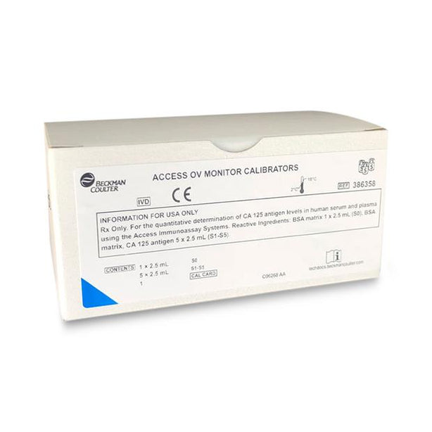 Beckman Coulter Clinical and Assays Access OV Monitor Calibrator Set, S0-S5 (6 Bottles), 2.5 mL each - B-C386358