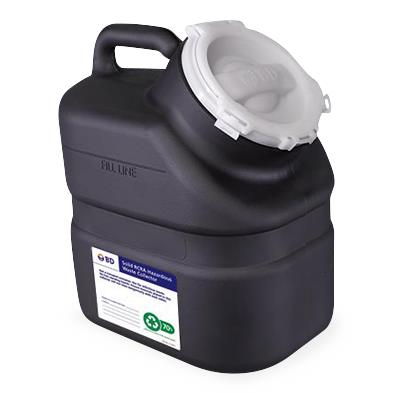 BD Recykleen RCRA Hazardous Waste Collector with Slide Top and Gasket, 19 gal., 18.5" H x 17.75" W x 11.75" D, 305072 - MDL-B-D305072 - 5 Each