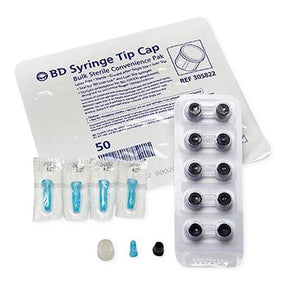 BD Luer-Lock Sterile Syringe Tip Caps 305819 2000 Each - MDL-B-D305819