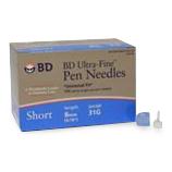 BD Ultra Fine Insulin Pen Needles 320119 100 Each - MDL-B-D320119Z