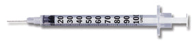 BD BD Micro-Fine Needled Insulin Syringes 329424 100 Each-MDL-B-D329424Z