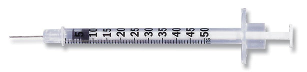 BD BD Lo-Dose Insulin Syringe with Permanently Attached Needle 329465 - 500.0 Each