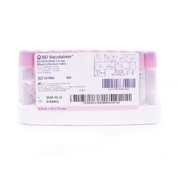 BD BD Vacutainer EDTA Blood Collection Tubes 367842 - 1000.0 Each - MDL-B-D367842