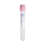 BD 367899 Vacutainer Blood Collection Tube with K2 EDTA, Plastic, Pink Hemogard Closure, Paper Cross-Match Label, 13 x 100 mm, 6 mL, 10.8 mg - MDL-B-D367899H - 1 Each