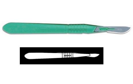 ASPEN SURGICAL PRODUCTS Bard-Parker Disposable Scalpels 371634 500 Each
