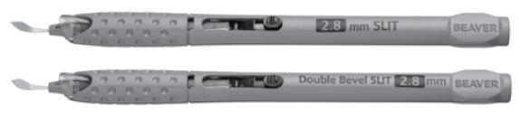BEAVER VISITEC INTERNATIONAL Single Bevel Xstar Safety Slit Knives 378222 10 Each-MDL-B-D378222