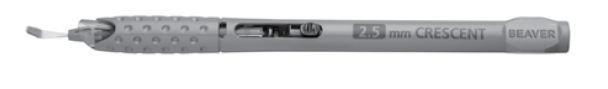 Beaver Visitec Xstar Slit Knives 378234 Safety Cataract Knife, Crescent, Angled, 2.5 mm - MDL-B-D378234 - 10 Each