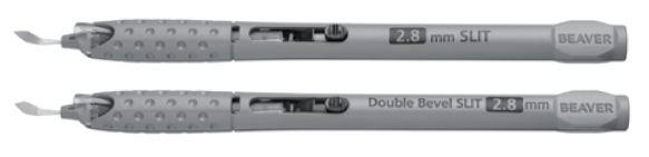 Beaver Visitec Double Bevel Xstar Knives 378829 Safety Slit Knife, Double-Bevel, 2.85 mm - MDL-B-D378829 - 10 Each