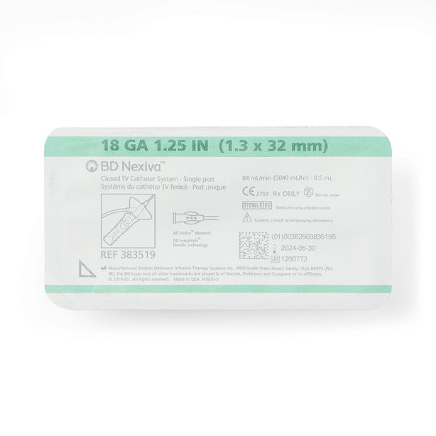 Nexiva Closed IV Catheter Systems with Single Port - 383519 - 1 Each - MDL-B-D383519H
