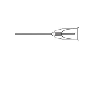 BD Cannulae Visitec Anterior Chamber Rycroft Cannula, 21G x 7/8", Angled 45°, 4 mm from End - 581281 - 1 Each